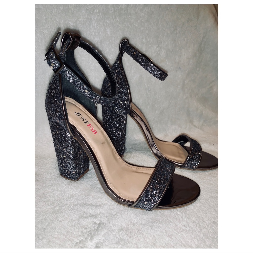 Glitter Chunky Heels